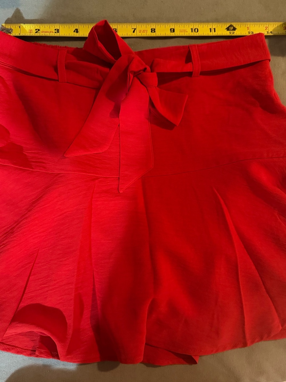 Soho Red Tie-Front Skort - Picture 3 of 6